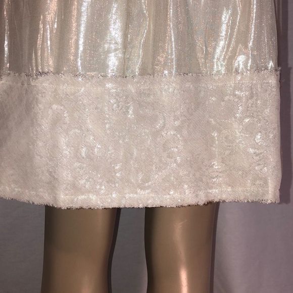 BCBG Maxazria Metallic Halter Dress - Picture 5 of 9